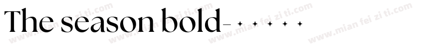 The season bold字体转换